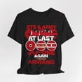 thumbnail image 1 of 2 Sided Btts Comeback 2026 Graphic T-Shirt, Music Theme Short Sleeve Tee, WE01, 1 of 8