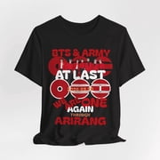 2 Sided Btts Comeback 2026 Graphic T-Shirt, Music Theme Short Sleeve Tee, WE01