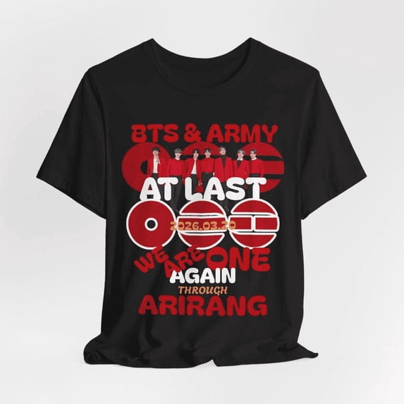 2 Sided Btts Comeback 2026 Graphic T-Shirt, Music Theme Short Sleeve Tee, WE01