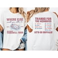 thumbnail image 1 of 2 Sided Buffalo Football The Ralph Farewell Tour Shirt, Unisex Lets Go Buffalo Football Gift for Friend T-Shirt,White Color,Size 3XL, 1 of 1