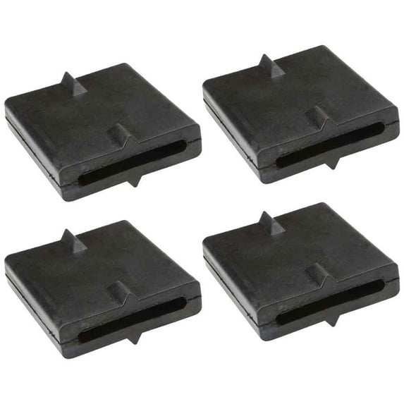 2 Sided Cleat Rubber Blocks for Wheel Nets - 4 Pack