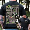 thumbnail image 1 of 2 Sided Dad Race Track Graphic T-Shirt, Construction Theme Tee for Father's Day, 1 of 6