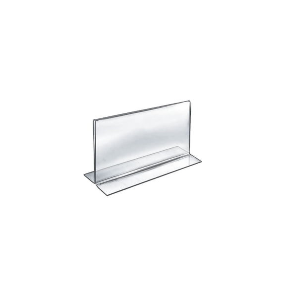 2-Sided Double-Foot Acrylic Sign Holder (Horizontal - 11"W x 7"H)