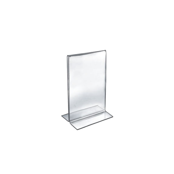 2-Sided Double-Foot Acrylic Sign Holder (Vertical - 7"w x 11" high)