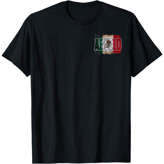 (2 Sided) El Abuelo Mas Chingon Mexican Grandpa T-Shirt
