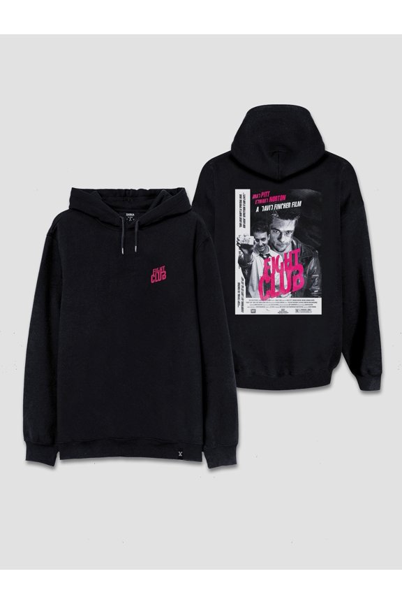 2 Sided Fight Club Movie Hoodie: Tyler Durden Retro