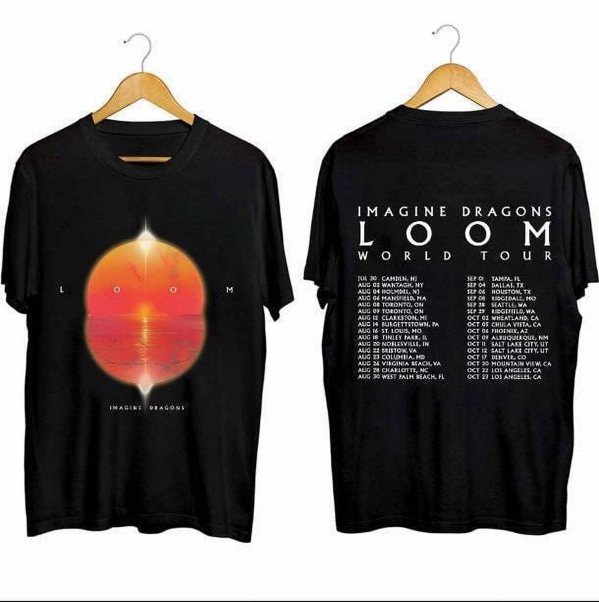 2 Sided Imagine Dragons Loom Tour 2024 Uni Shirts and Youth Shirt