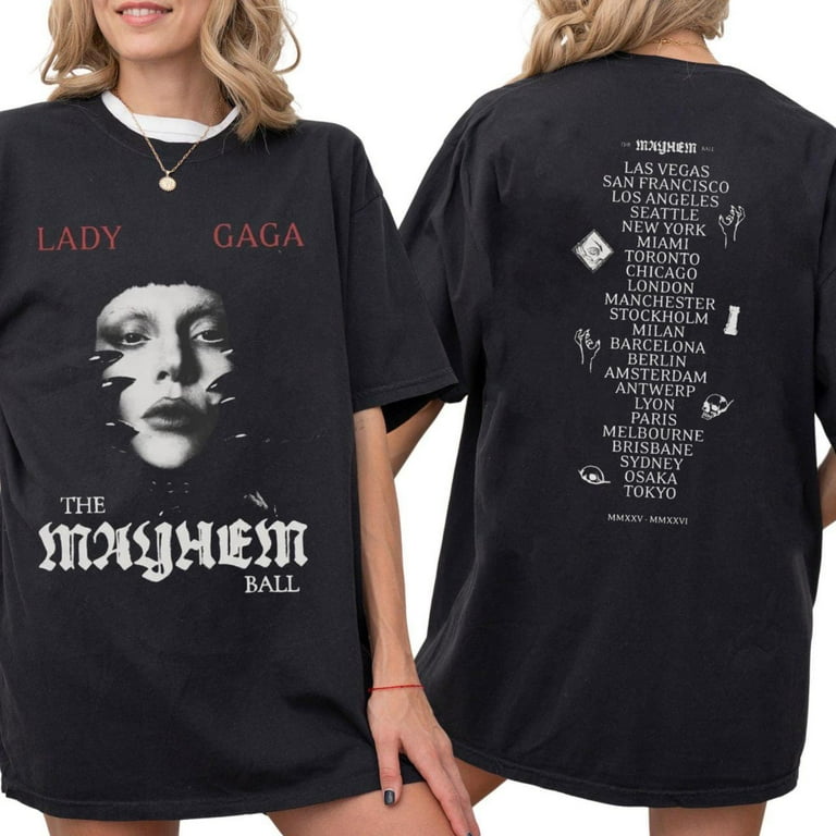 Lady Gaga Dance or Die Mayhem Ball 限定シャツ Lady Gaga's new shop includes a teaser of local T-shirts