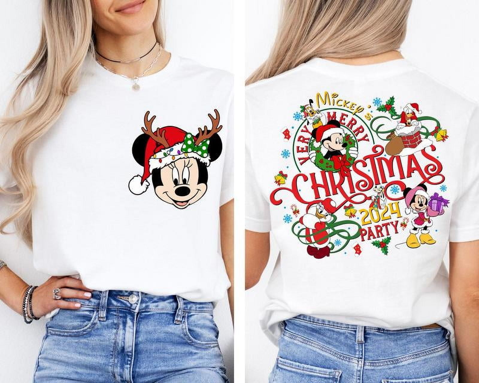 2Sided Miickeys Very Merry Christmas Party 2024 . Santa Miickey Group