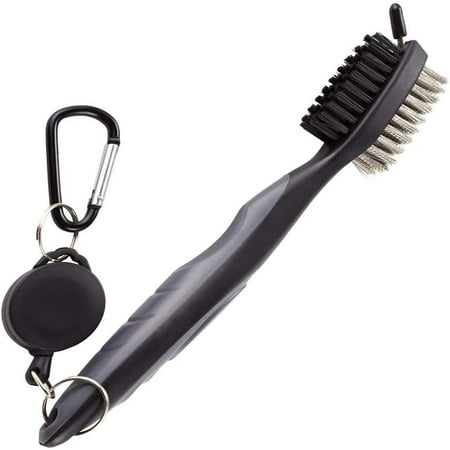 2 Sided Sharpener Tool Retractable Cleaner Golf Groove Cleaning Brush Golf Club Brush Golf Accessories Retractable Groove Cleaner