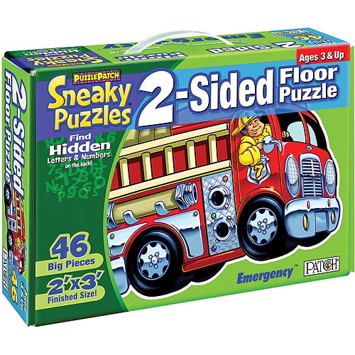 Puzzle Patch Great Sneaky Puzzles Silly Silly Sea 46 Piece 2 Sided Floor  Puzzle