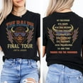 thumbnail image 1 of 2 Sided Vintage Buffalo Football T-Shirt: The Ralph Farewell Tour 1973-2025,Black Color,Size 3XL, 1 of 1
