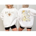 thumbnail image 1 of 2-Sided Vintage Tale As Old As Time Sweatshirt, Disney Princess Belle France Est 1991 Sweater, Disnayland Trip Shirt,White Color,Size 2XL, 1 of 5