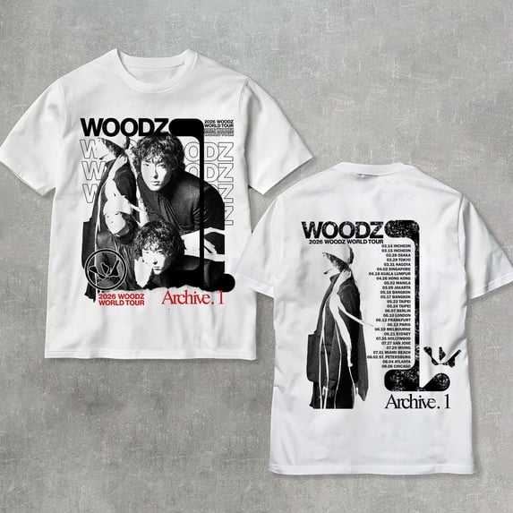 2 Sided Woodz Slide Strum Mute Graphic T-Shirt, Archive 1 Unisex Tee