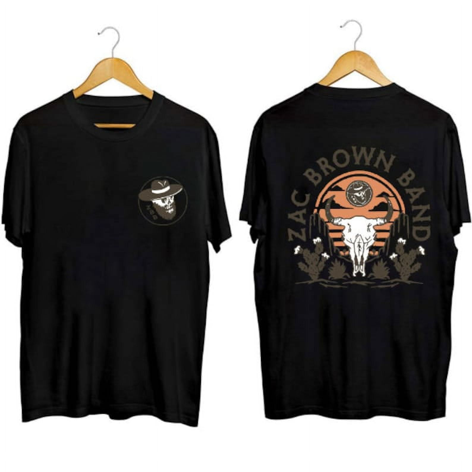 2 Sided Zac Brown Band 2024 Tour Unisex Shirts, Zac Brown Band 2024