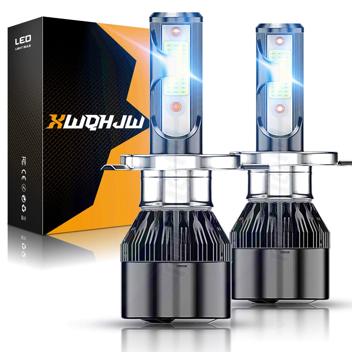 9003/H4 LED Headlight Bulbs Kits 6000K Super Bright White Hi/Low Beam