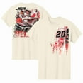 thumbnail image 1 of 2 Sides Christopher Bell Racing Team Natural T-Shirt, Joe Gibbs Racing Team Fan Car Shirt, 1 of 5
