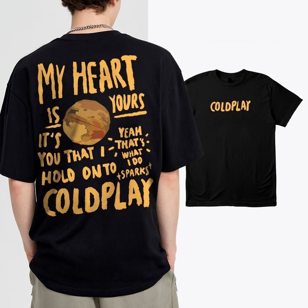T-Shirt Uomo Rock Band 2025 Tour 'Music Of Spheres' - Unisex In Cotone, Stampa Resistente