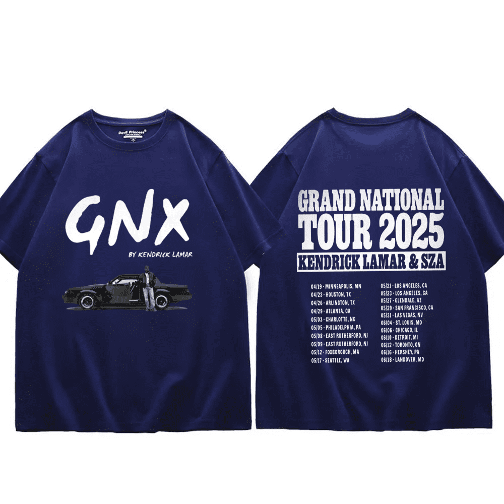 2 Sides Grand National Tour 2025 Unisex Tshirt, Kendrick Lamar GNX