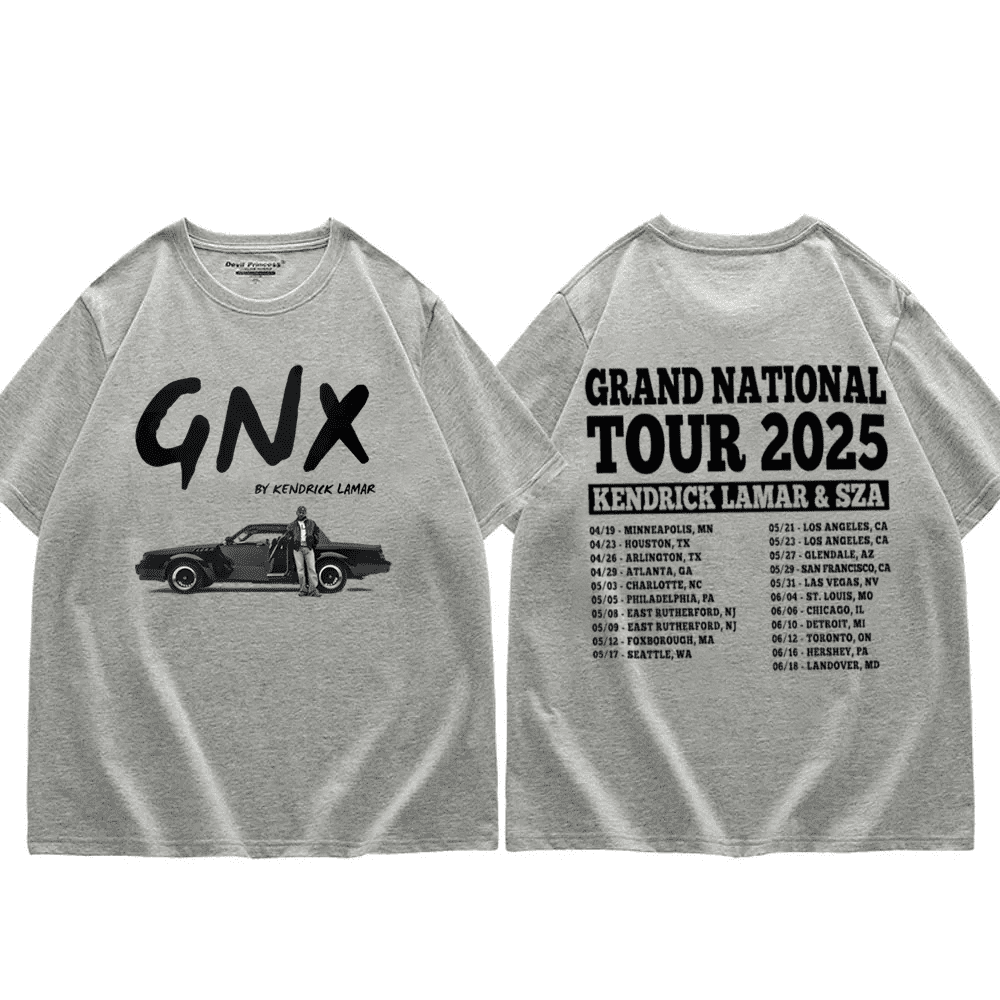 2 Sides Grand National Tour 2025 Unisex Tshirt, Kendrick Lamar GNX