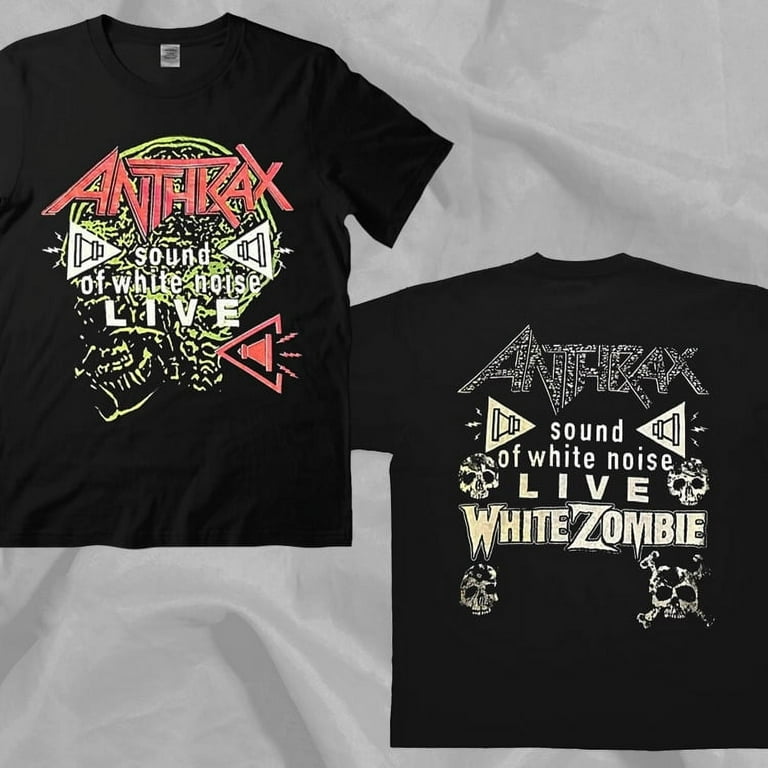 ANTHRAX Band Sound of White Noise Live Vintage 90s Black Double 