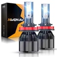 thumbnail image 1 of 2-Sides H11 LED Headlight Super Bright Low Beam Bulbs Conversion Kit 6000K White, 1 of 10