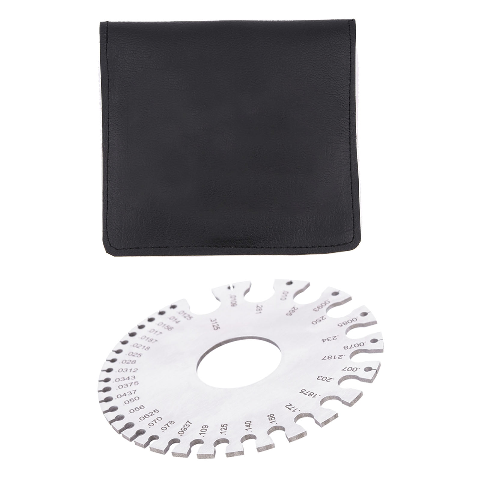 2 Sides Stainless Steel Wire Thickness Gauge Tester Ruler Tool