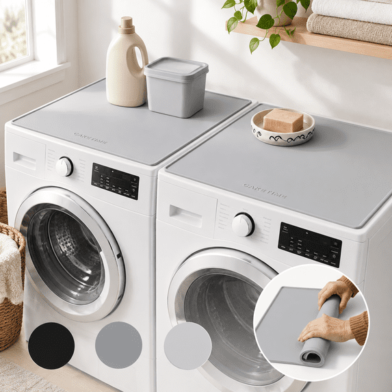 2 Silicone Washer Dryer Countertop Mat 26