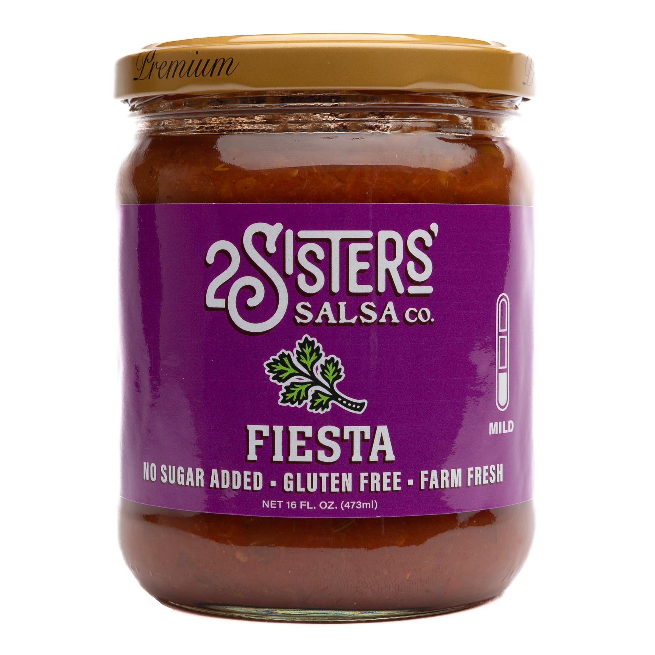 salsa様 2 2 Sisters' Fiesta Salsa, Mild, Fresh Dip, Cajun Zesty, 16 fl oz