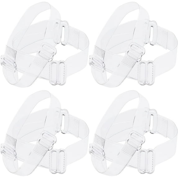 2 Size 10 Pairs Women's Transparent Detachable Handy Elasticated Shoe Straps High Heels Anti-Loose Shoelace Accessories Anti Drop Heel Strap for High Heels Shoes Pumps Clear