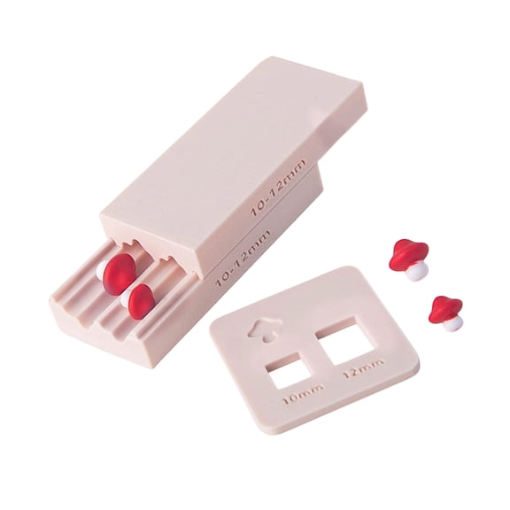2 Size Mushroom Clay Bead Roller Tool Jewelry Pendant Making Molds Plastic Texture for Crafting Jewelry Accessories