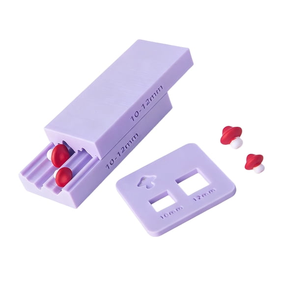 2 Size Mushroom Clay Bead Roller Tool Jewelry Pendant Making Molds Plastic Texture for Crafting Jewelry Accessories