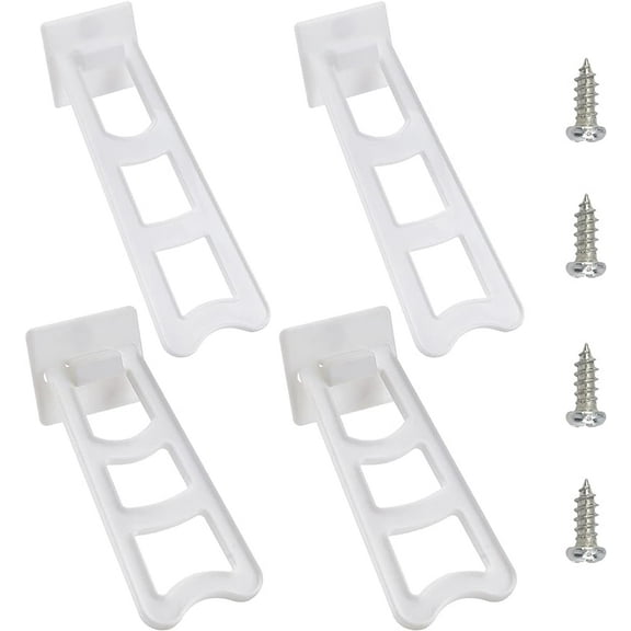 2 Sizes 10 Sets Picture Frame Easel Back Cardboard Easel Backs Support Plastic Picture Display Stand Photo Frame Display Holder Craft DIY(White)