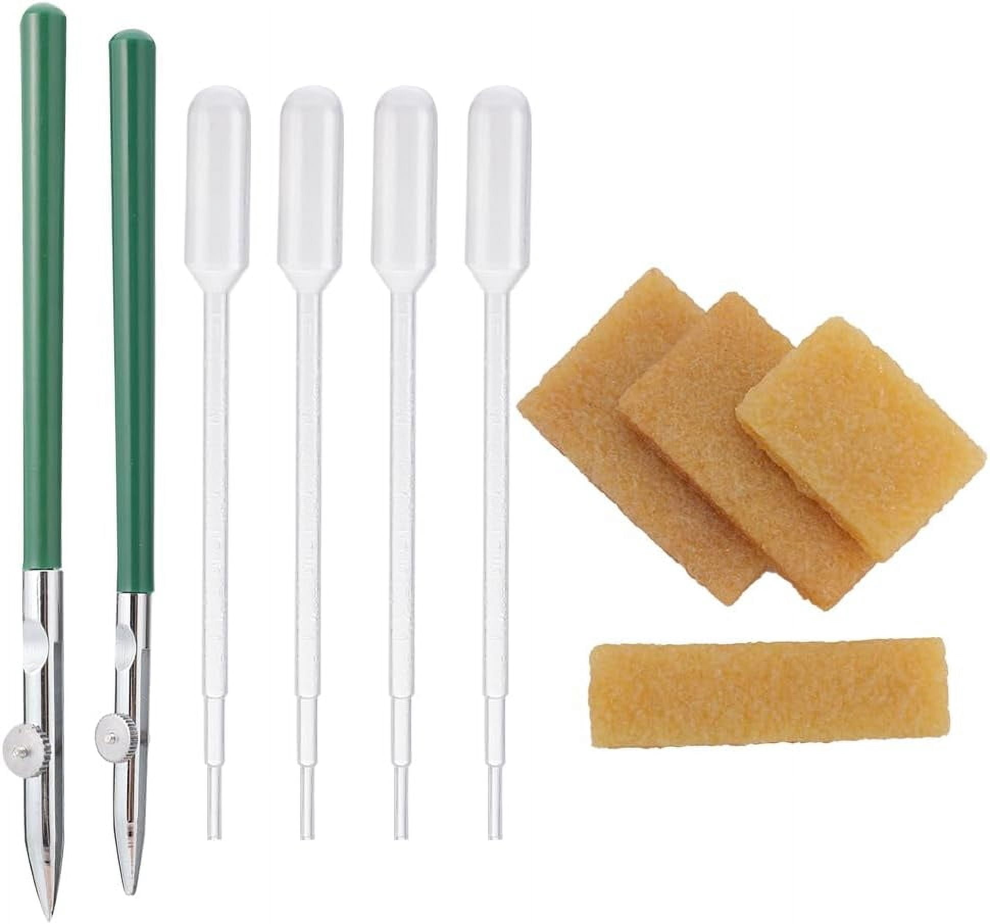 2 Sizes Art Ruling Pen+4 Sizes Rubber Eraser+ 4PCS 1ml Plastic Transfer ...