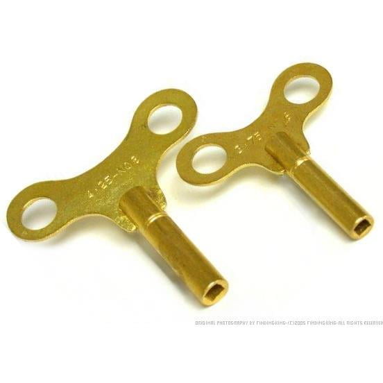 2 Sizes Brass Clock Chime Bell Mainspring Winding Key Clockmaker Clock Maker