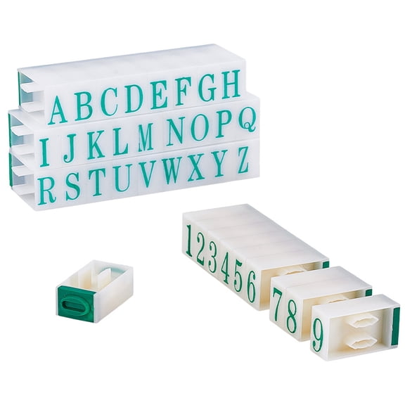 2 Sizes Detachable Letter Stamp A-Z Alphabet Stamps Combination Rubber Letter Stamps