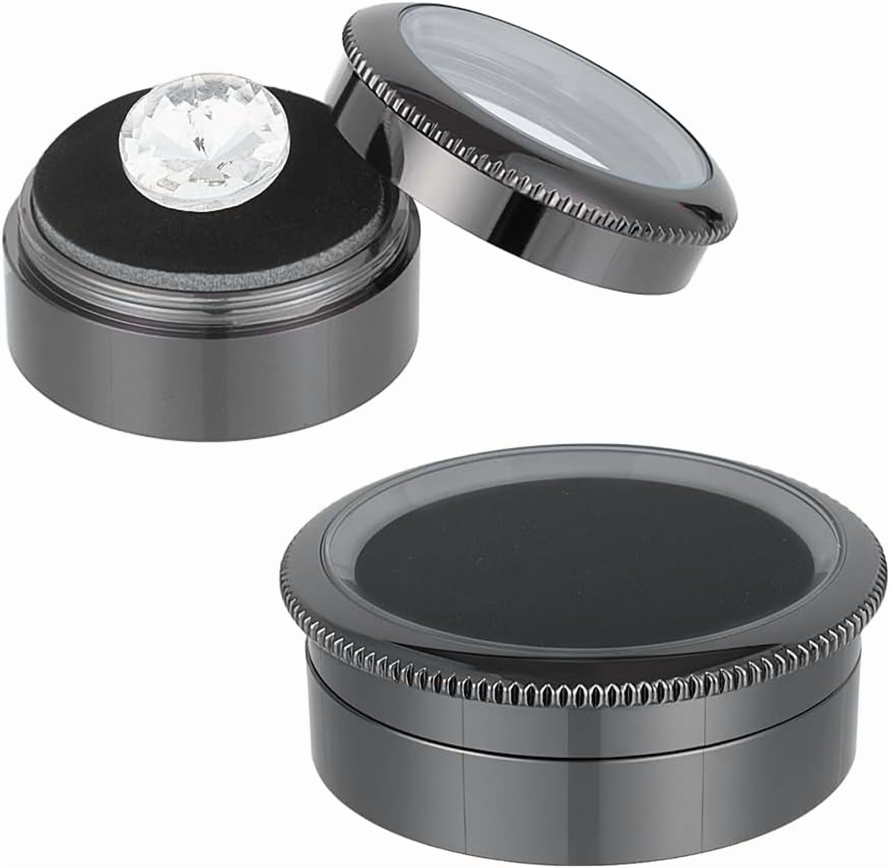 2 Sizes Gemstone Display Box 1.2 1.7 Inch Gem Display Case Cylindrical ...