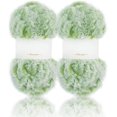 thumbnail image 1 of 2 Skeins /6 Skeins  Super Soft Fur Yarn Chunky Fluffy Faux Fur Yarn Eyelash Yarn for Crochet Knit-Total Length 2×32m(2×35yds,50g×2), 1 of 6
