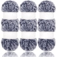 thumbnail image 1 of 2 Skeins /6 Skeins  Super Soft Fur Yarn Chunky Fluffy Faux Fur Yarn Eyelash Yarn for Crochet Knit-Total Length 2×32m(2×35yds,50g×2), 1 of 5