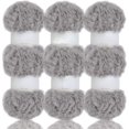 thumbnail image 1 of 2 Skeins/6Skeins Super Soft Fur Yarn Chunky Fluffy Faux Fur Yarn Eyelash Yarn for Crochet Knit-Total Length 2×32m(2×35yds,50g×2) or 6×32m(6×35yds,50g×6), 1 of 4