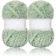 thumbnail image 1 of 2 Skeins/6Skeins Super Soft Fur Yarn Chunky Fluffy Faux Fur Yarn Eyelash Yarn for Crochet Knit-Total Length 2×32m(2×35yds,50g×2) or 6×32m(6×35yds,50g×6), 1 of 6