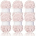 thumbnail image 1 of 2 Skeins/6Skeins Super Soft Fur Yarn Chunky Fluffy Faux Fur Yarn Eyelash Yarn for Crochet Knit-Total Length 2×32m(2×35yds,50g×2) or 6×32m(6×35yds,50g×6), 1 of 6