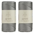 thumbnail image 1 of 2 Skeins of Sensy Premium 2mm 251 Yards Polyester Rope 100% Polypropylene Cord Macrame Cord 2mm Crochet Bag Cord Macrame Rope Crochet Thread Gift for Knitter (Grey), 1 of 5
