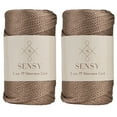 thumbnail image 1 of 2 Skeins of Sensy Premium 5mm 104 Yards Polyester Rope 100% Polypropylene Cord Macrame Cord 5mm Crochet Bag Cord Macrame Rope Crochet Thread Gift for Knitter (Mink), 1 of 6