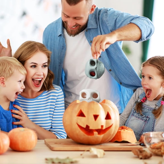 2 Skull Pressure Balls - Squeezing Irritable Stress Ball with Worms and Blood, Used for Adult Party Mischievous and Anxiety Relief