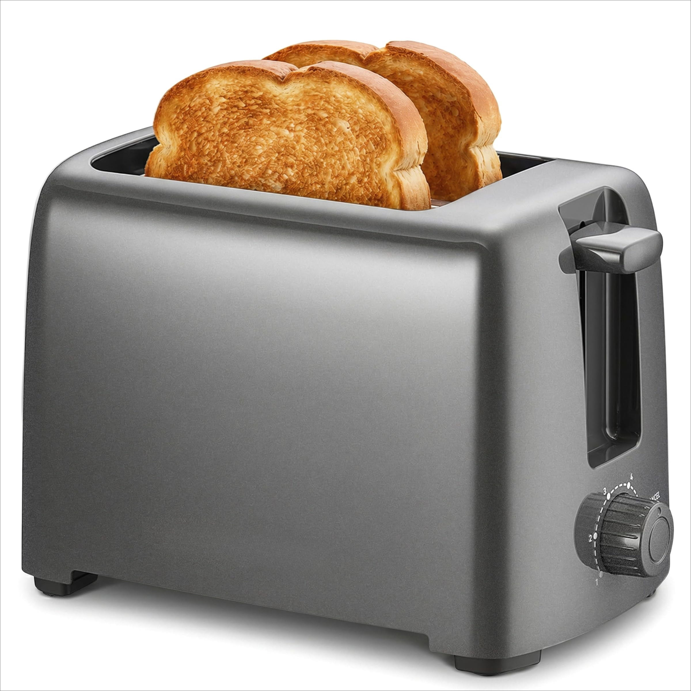 2-Slice Cool Touch Toaster – 6 Browning Levels, Extra Wide 1.25” Slots for Bagels & Thick Bread, Cancel Function