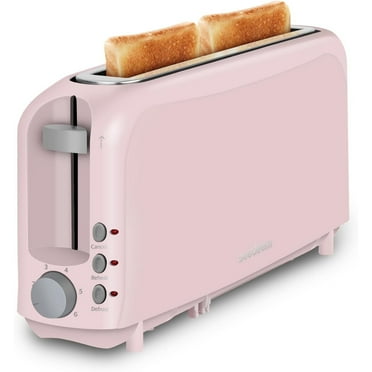 2-Slice Slim Toaster, 6 Shade Settings with Cancel, Reheat & Defrost, 10" Long Slot, Auto Shut off, Removable Crumb Tray, Black