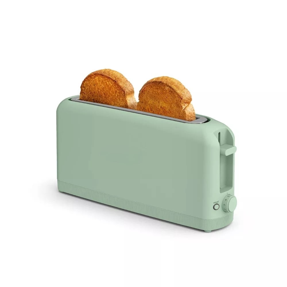 2-Slice Slim Toaster, 900 Watts, Metal Material, 6.85H x 14.88W x 3.58D