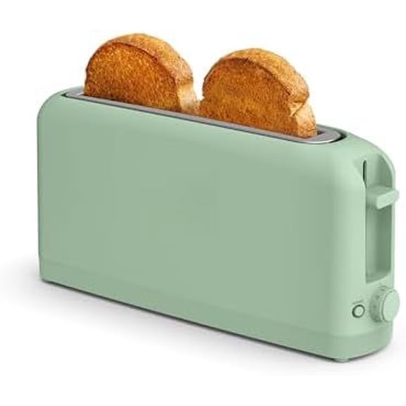 2 Slice Slim Toaster, Fits-anywhere™ Kitchenware, 6 Setting Shade Control with Reheat & Cancel Buttons, Fits Sourdough, 10” Long Slot, Anti Jam & Auto Shutoff, 900 Watt, Seaglass