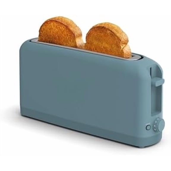 2 Slice Slim Toaster, Fits-anywhere™ Kitchenware, 6 Setting Shade Control with Reheat & Cancel Buttons, Fits Sourdough, 10” Long Slot, Anti Jam & Auto Shutoff, 900 Watt, Surf